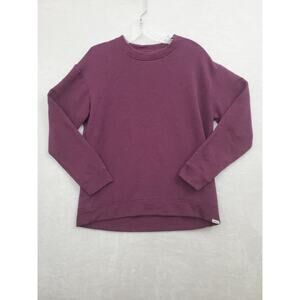 Orvis Sweatshirt Womens Small Purple Long Sleeve Pullover Cozy